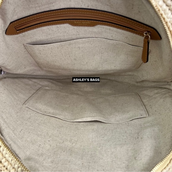 Kate Spade Sunkiss Cabana Straw Medium Tote - Picture 7 of 11